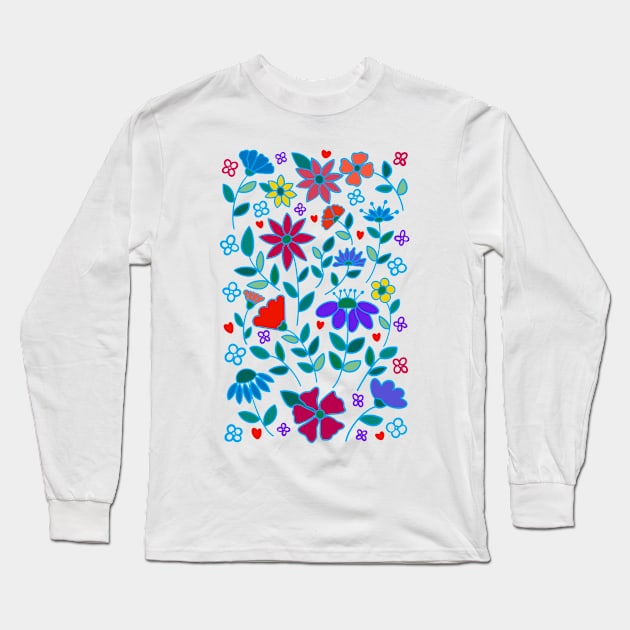 Wild flowers Long Sleeve T-Shirt by EV Visuals